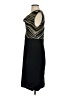 The Limited 100% Polyester Chevron-herringbone Black Cocktail Dress Size 6 - photo 5