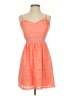 Bailey Blue 100% Polyester Chevron-herringbone Orange Cocktail Dress Size M - photo 1