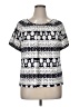 Rebecca Malone Ivory Short Sleeve Blouse Size XL (petite) - photo 1
