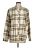 Weatherproof Plaid Ivory Long Sleeve Button-Down Shirt Size M - photo 1