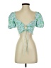Zara Green Short Sleeve Blouse Size S - photo 1