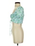 Zara Green Short Sleeve Blouse Size S - photo 5