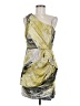 Max and Cleo 100% Polyester Graphic Yellow Cocktail Dress Size 6 - photo 1