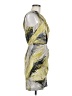 Max and Cleo 100% Polyester Graphic Yellow Cocktail Dress Size 6 - photo 4