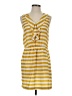 Xtaren 100% Polyester Stripes Yellow Casual Dress Size S - photo 1