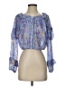 LoveShackFancy Blue 3/4 Sleeve Blouse Size XS - photo 1