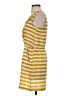 Xtaren 100% Polyester Stripes Yellow Casual Dress Size S - photo 5