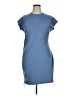 Open Edit Solid Blue Casual Dress Size XL - photo 1