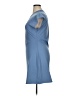 Open Edit Solid Blue Casual Dress Size XL - photo 5