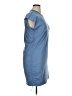 Open Edit Solid Blue Casual Dress Size XL - photo 4