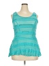 Torrid Teal Sleeveless Blouse Size 2X Plus (2) - photo 1