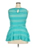 Torrid Teal Sleeveless Blouse Size 2X Plus (2) - photo 2