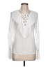 Unbranded White Long Sleeve Blouse Size L (estimated) - photo 1