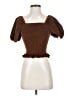 American Eagle Outfitters Brown Short Sleeve Top Size XS - photo 1