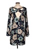 Emory Park 100% Polyester Print Blue Casual Dress Size L - photo 2