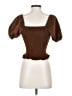 American Eagle Outfitters Brown Short Sleeve Top Size XS - photo 2