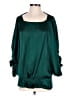Neiman Marcus 100% Polyester Green 3/4 Sleeve Blouse Size M - photo 1