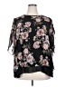 Shein Curve 100% Polyester Black 3/4 Sleeve Blouse Size 20 Plus (4) - photo 1