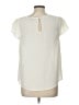 Papermoon 100% Polyester Ivory Short Sleeve Blouse Size L (petite) - photo 2