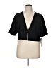 Perceptions Black Short Sleeve Top Size 1X - photo 1
