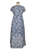 Morgan Taylor 100% Polyester Paisley Blue Casual Dress Size XL - photo 2