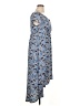 Morgan Taylor 100% Polyester Paisley Blue Casual Dress Size XL - photo 4