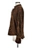 Equipment 100% Rayon Animal Print Brown Long Sleeve Blouse Size M - photo 5