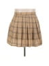 Unbranded 100% Polyester Plaid Tan Casual Skirt Size XXL - photo 1