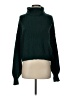Unbranded 100% Acrylic Solid Green Turtleneck Sweater Size XS - photo 1