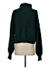 Unbranded 100% Acrylic Solid Green Turtleneck Sweater Size XS - photo 2