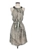 Ark & Co. 100% Polyester Metallic Silver Cocktail Dress Size S - photo 1