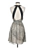Ark & Co. 100% Polyester Metallic Silver Cocktail Dress Size S - photo 2