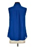 Talbots Outlet Blue Sleeveless Button-Down Shirt Size S - photo 2