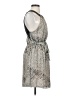Ark & Co. 100% Polyester Metallic Silver Cocktail Dress Size S - photo 4
