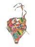Unbranded Print Orange Swimsuit Top Size XL - photo 1