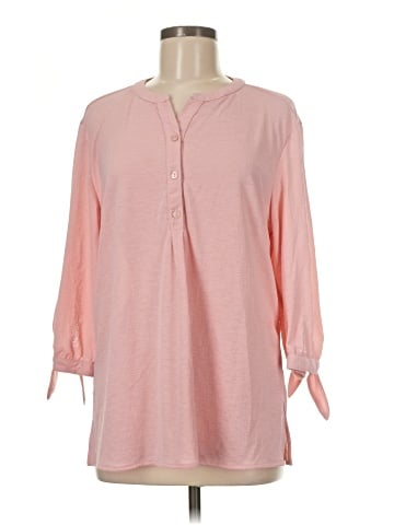 Southern Lady Long Sleeve Henley (view 1)