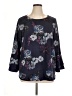 Lee Blue 3/4 Sleeve Blouse Size 1X - photo 1