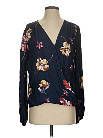 Lavender Brown Long Sleeve Blouse (view 1)