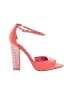 Badgley Mischka Color Block Pink Red Sandals Size 7 1/2 - photo 1