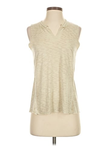 Scrapbook Sleeveless Button-Down Shirt (view 1)