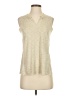Scrapbook Ivory Sleeveless Button-Down Shirt Size XS - photo 1