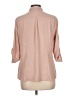 H&M 100% Polyester Tan 3/4 Sleeve Blouse Size 12 - photo 2