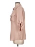 H&M 100% Polyester Tan 3/4 Sleeve Blouse Size 12 - photo 5