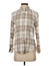 Gap Plaid Tan Long Sleeve Button-Down Shirt Size XS - photo 1