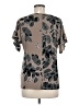 Ava James Tan Short Sleeve Blouse Size M - photo 2