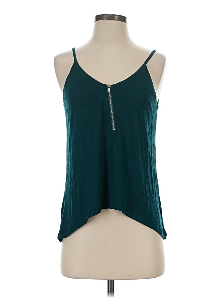 Pre-owned Silence And Noise Sleeveless Top Teal Halter Neckline Tops