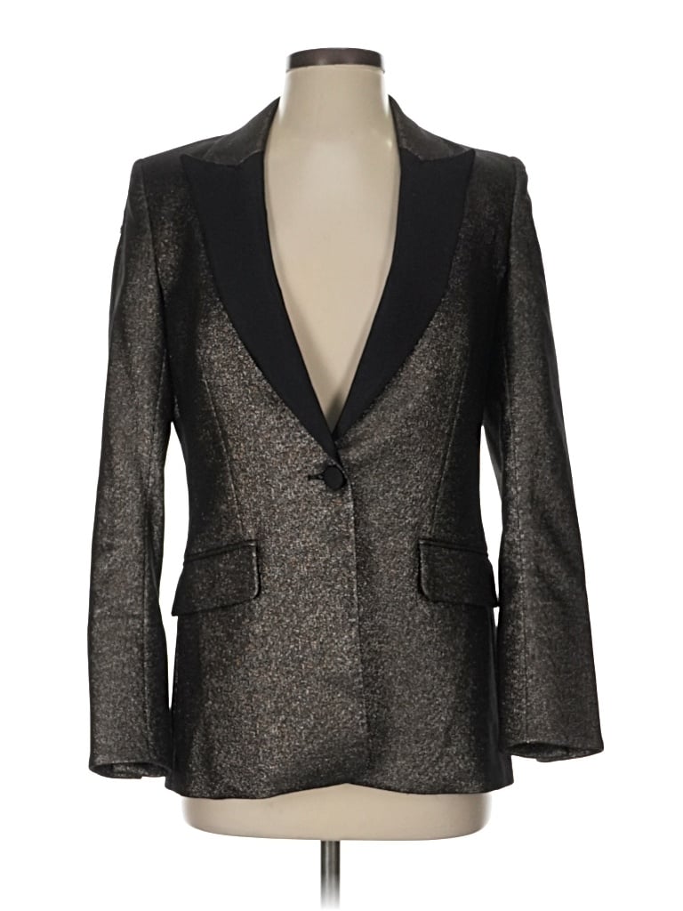 Pre-owned Veronica Beard Blazer Jacket In Silver