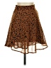 Bershka Animal Print Brown Casual Skirt Size S - photo 1