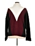 Lou & Grey Color Block Burgundy Pullover Sweater Size XL - photo 2