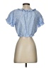 Zara Blue Short Sleeve Blouse Size S - photo 2